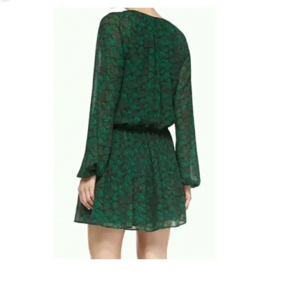 Michael Kors Green Long Sleeve Dress, XS